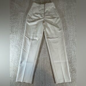 Zara Beige High-Waisted Pants